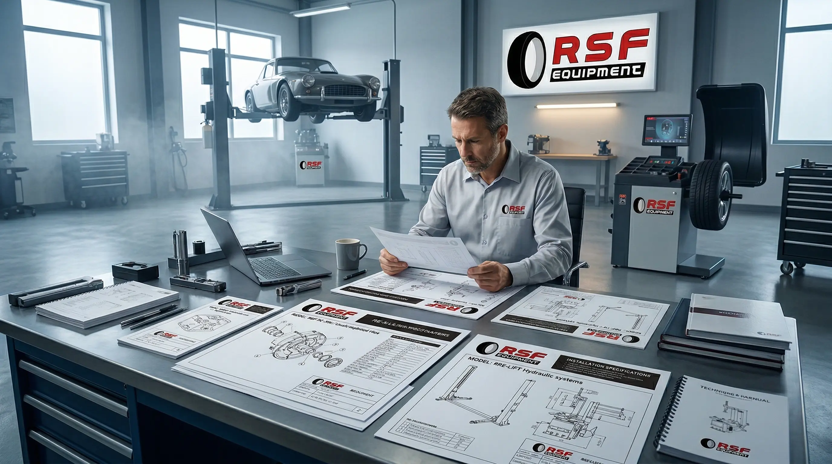 Fichas técnicas de maquinaria industrial RSF