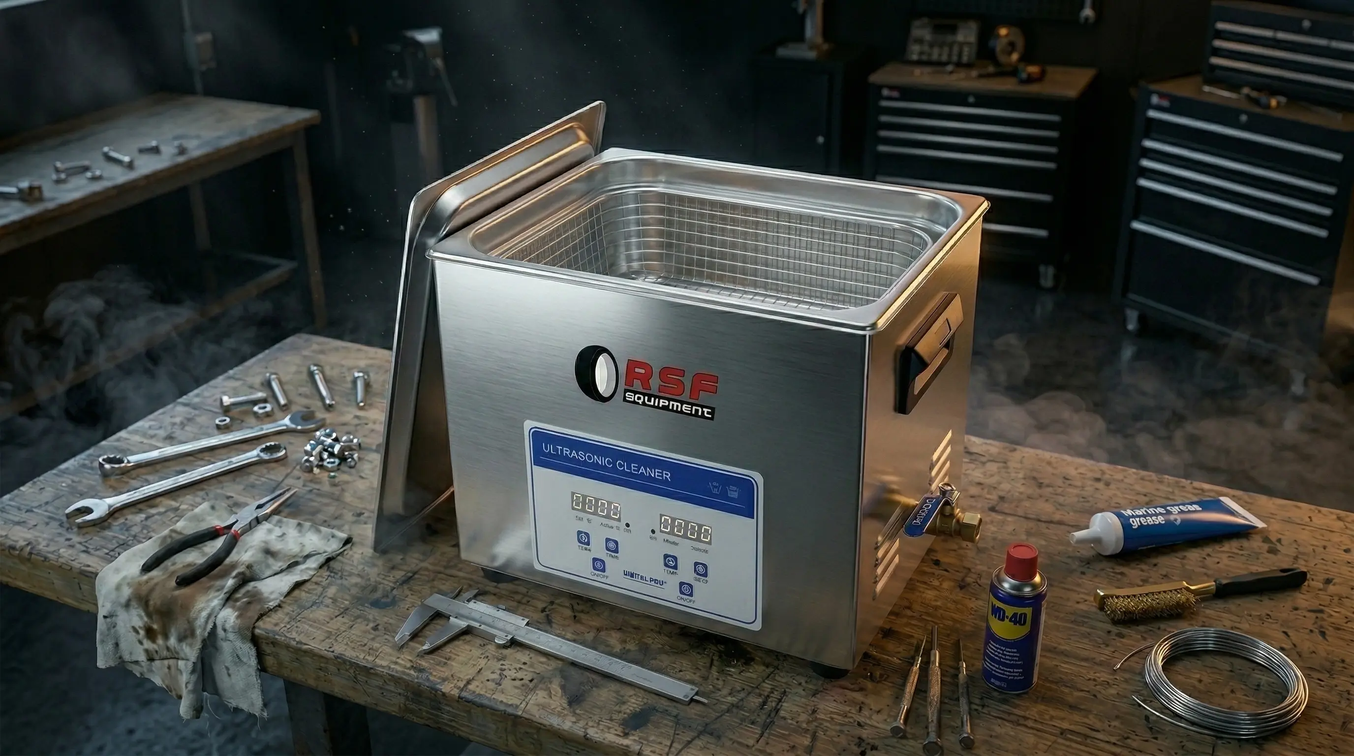 Equipamiento de Limpieza por Ultrasonidos para talleres